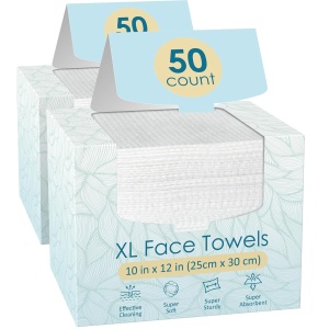 FYGRIP 100 Count XL Disposable Face Towels