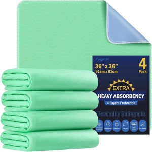 FYGRIP 4 Pack Extra Heavy Absorbency Underpads